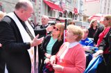 2011 Lourdes Pilgrimage - Archbishop Dolan with Malades (148/267)